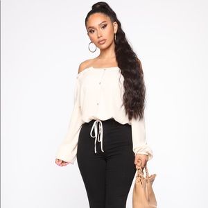 Fashion nova off the shoulder blouse